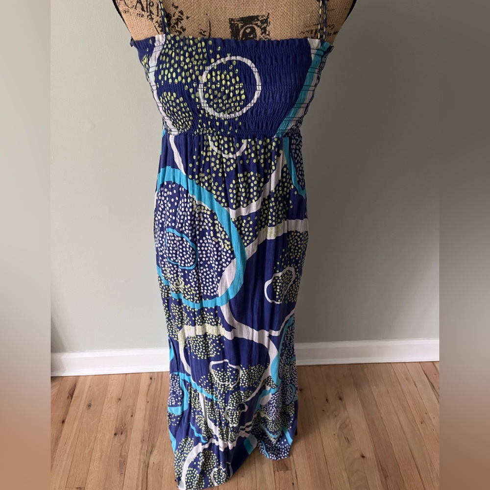 Roxy Colorful Patterned Maxi Dress Size M